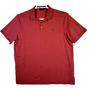 Polo Ralph Lauren Men's Pima Soft‑Touch Polo Shirt L Big‑&‑Tall "Flesh Pony"